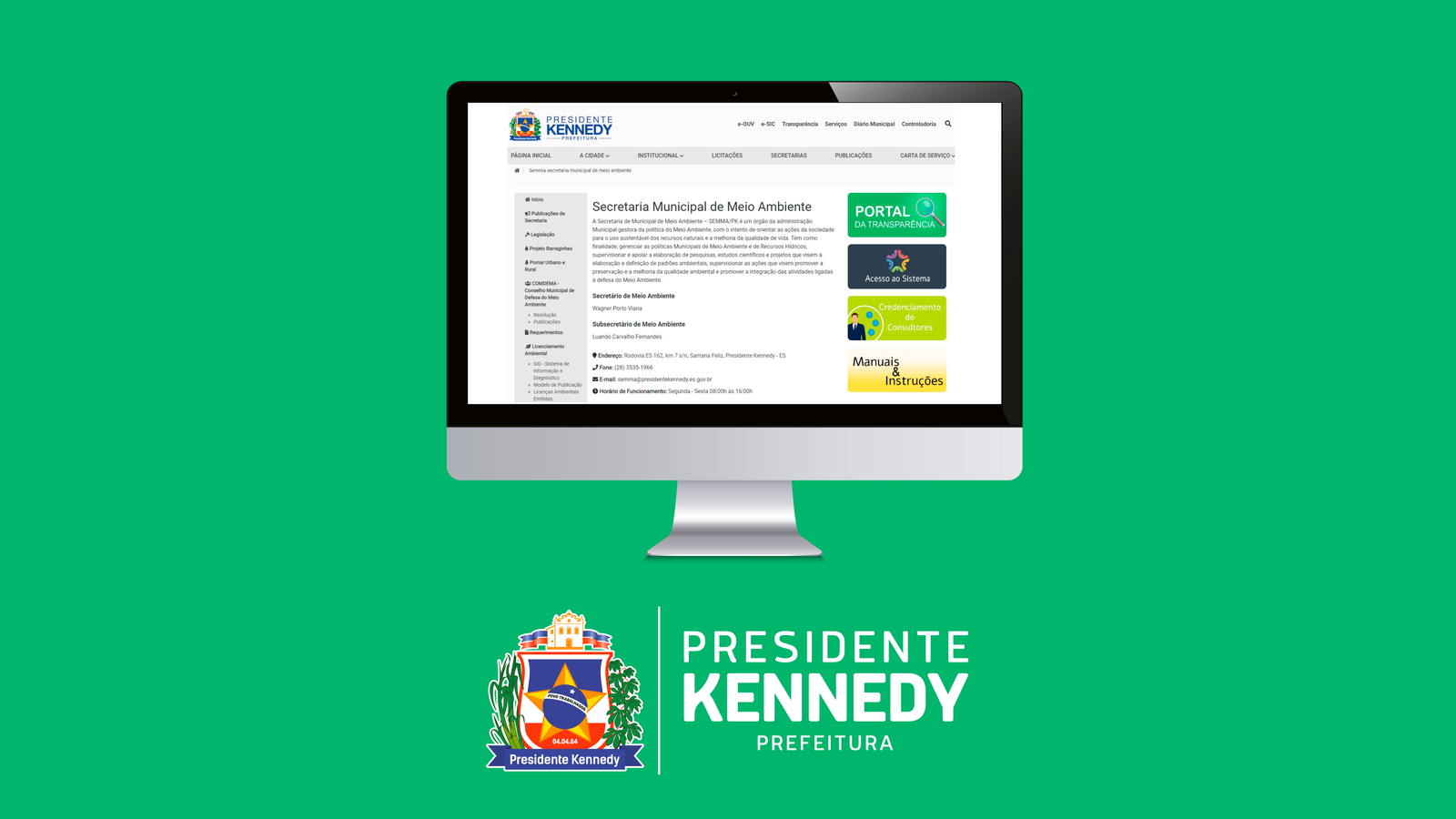 Prefeitura de Presidente Kennedy lança plataforma on-line para o Licenciamento Ambiental