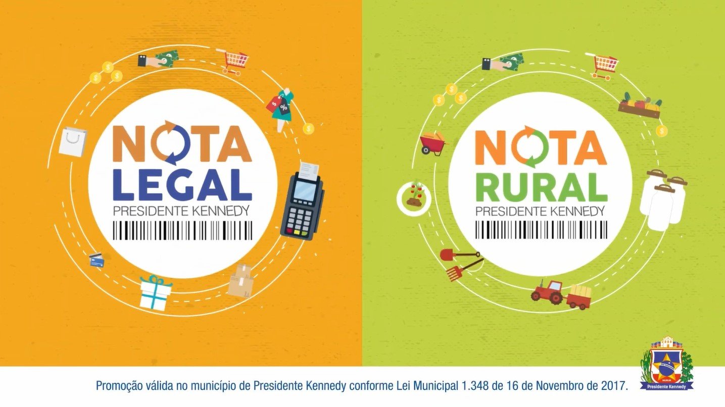 Imagem da notícia: Nota Legal e Nota Rural vão sortear 50 mil reais em vale-compras em Presidente Kennedy