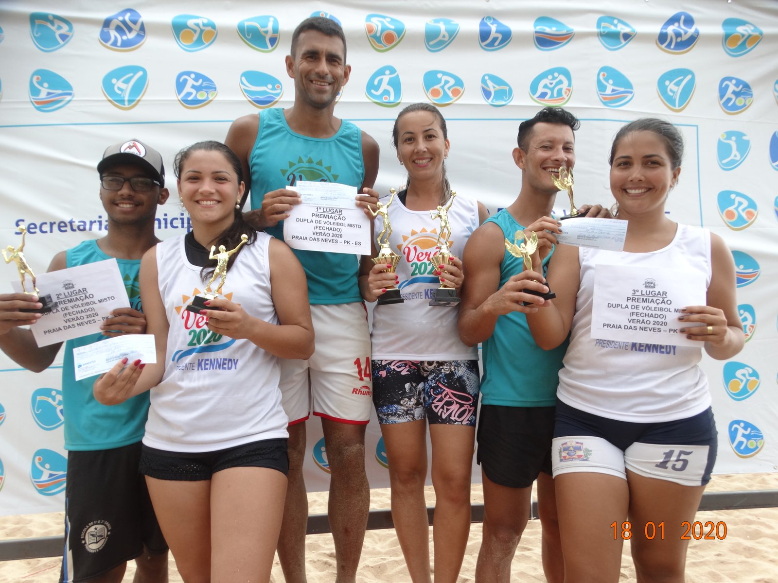 NOTÍCIA: Vencedores do torneio de vôlei - Verão 2020