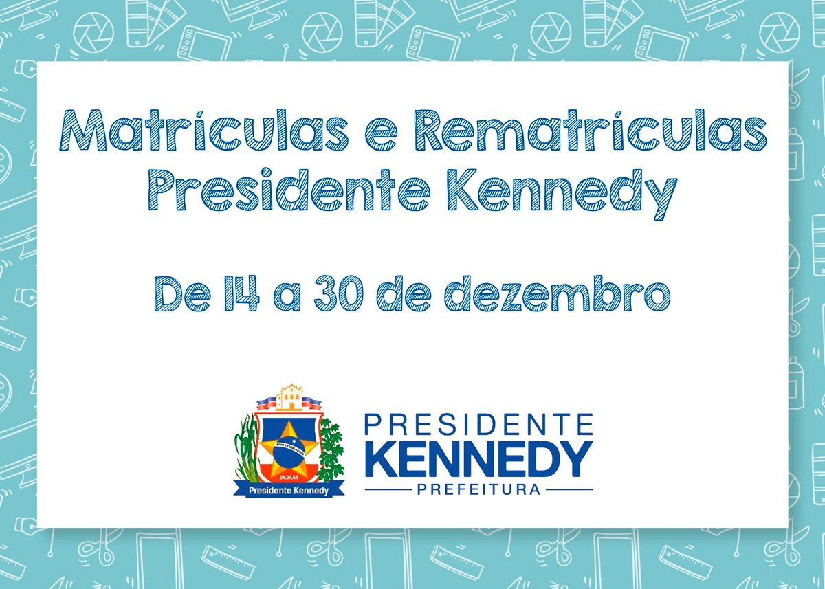 Creches e escolas municipais de Presidente Kennedy iniciam matrículas e rematrículas na segunda-feira (14)